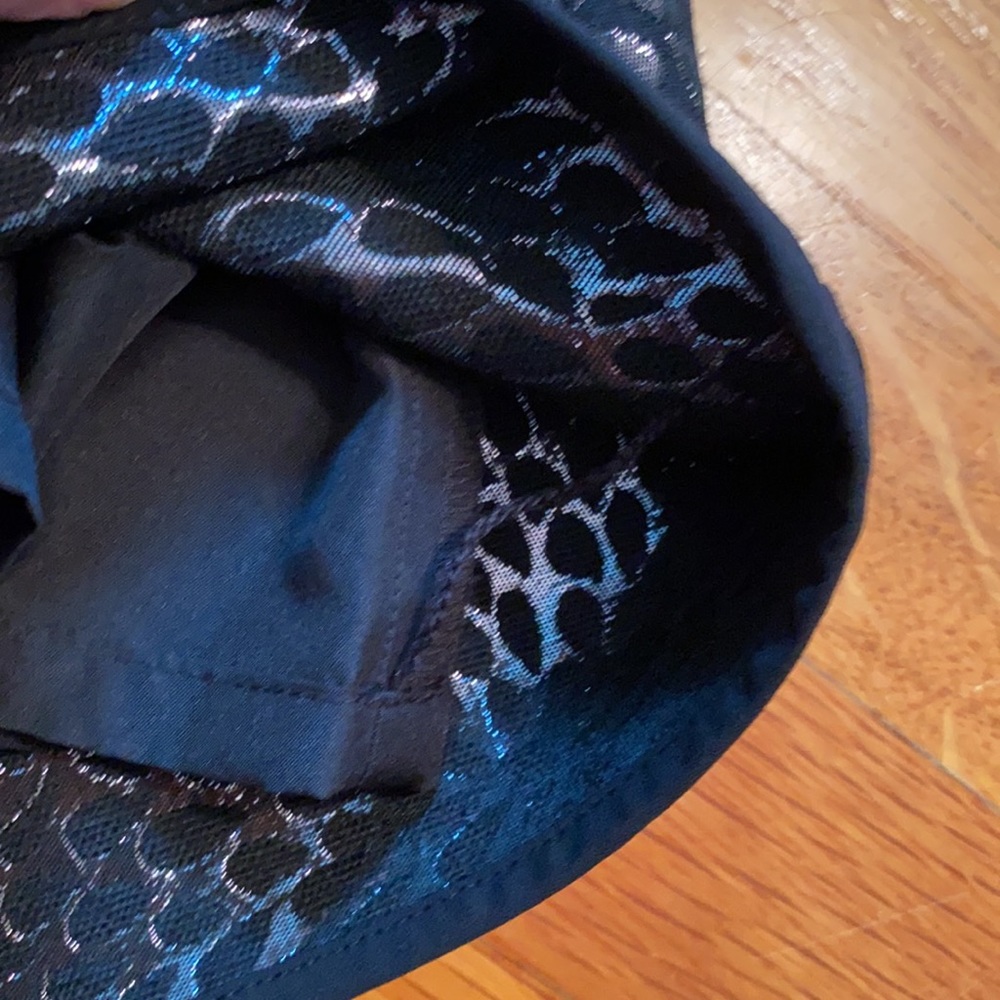 LOFT Black Shimmery Skirt - Picture 7 of 7